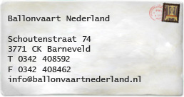 Contact met ballonvaart Nederland